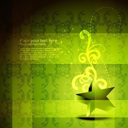vector green star artwork