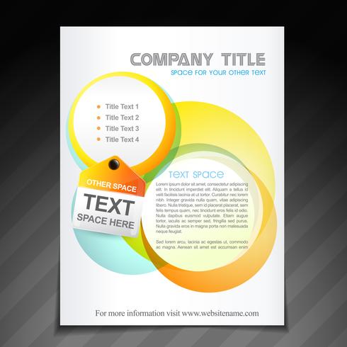 diseño de folleto de empresa creativa folleto vector