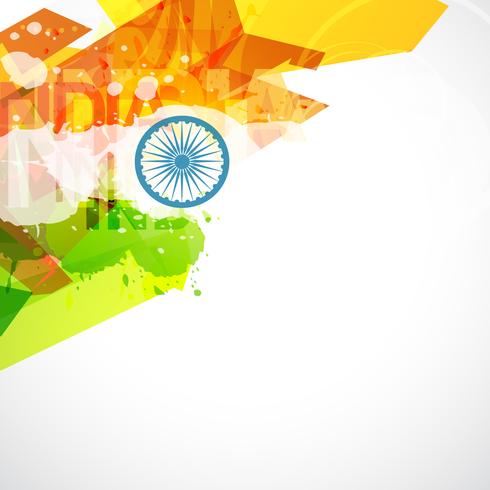 diseño de la bandera india vector