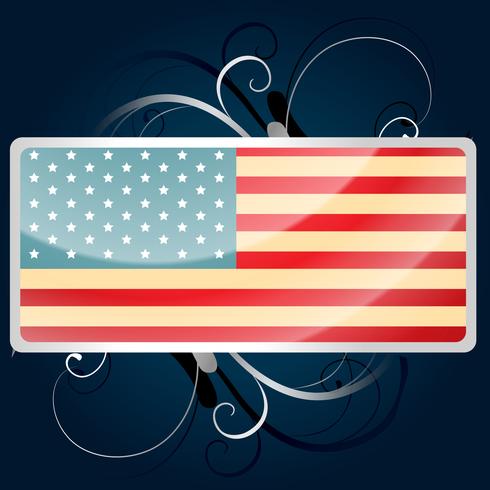 american flag vector