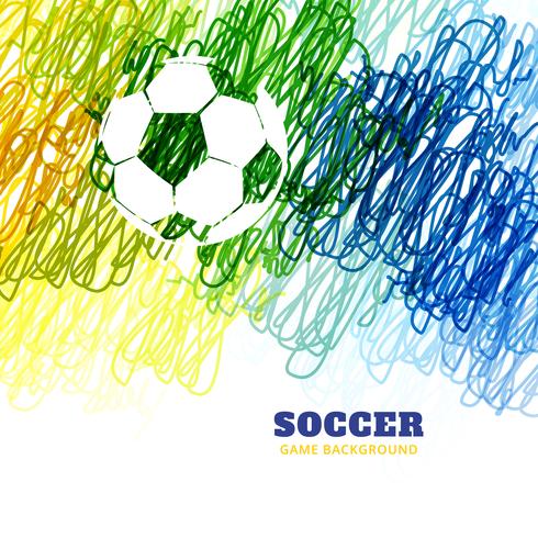 vector de fútbol colorido