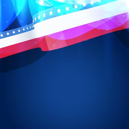 beautiful american flag vector