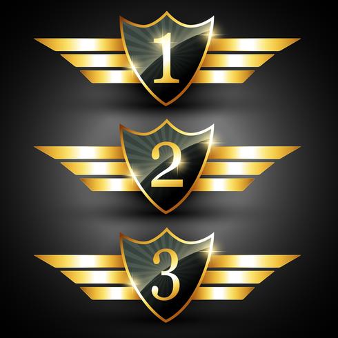 shiny vector label