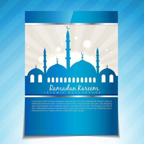stylish ramadan template vector