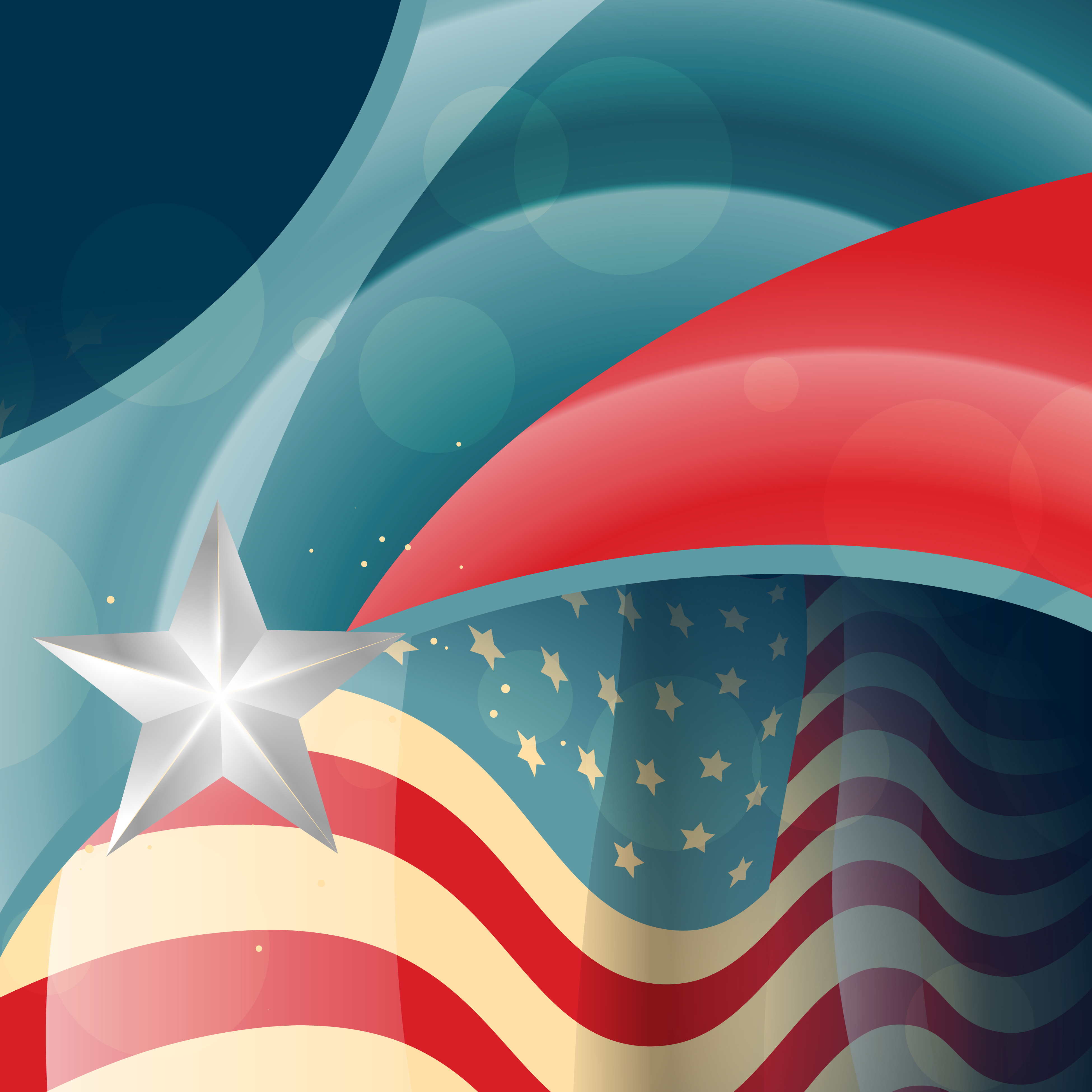 American Flag Vector 219873 Vector Art At Vecteezy