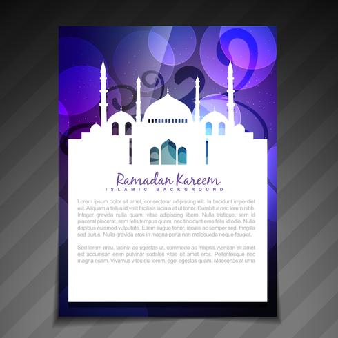 ramadan brochure background vector