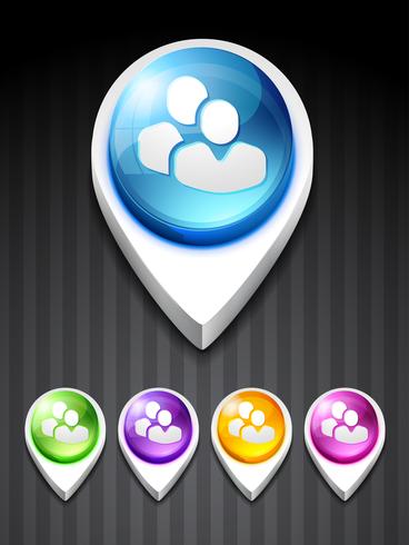 business team icon vector