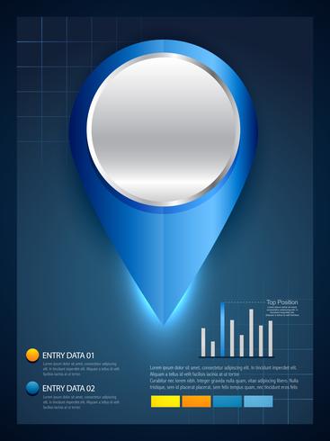 stylish infographic template design vector