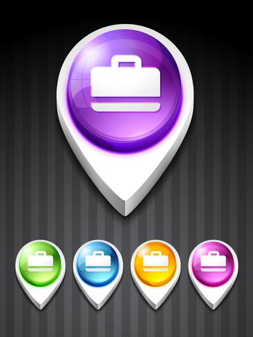 suitcase icon vector