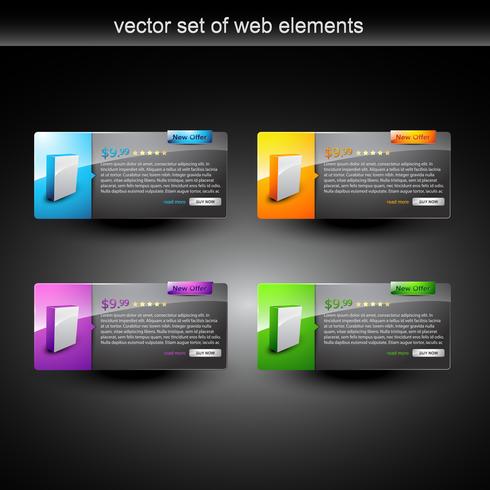 visualización de productos web vector