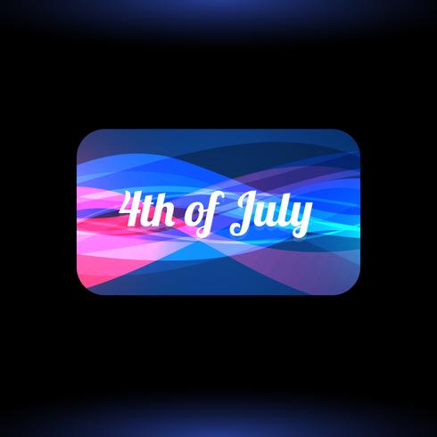 stylish 4th of july background vector
