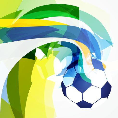 diseño de fútbol abstracto con estilo vector