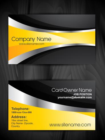 stylish business card template design vector