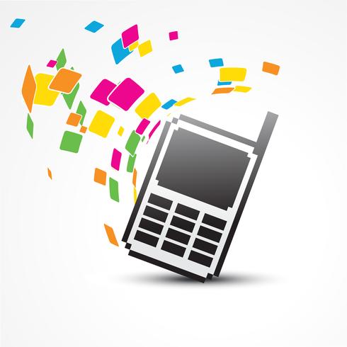 vector pixel phone