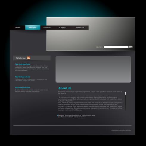 Website template vector