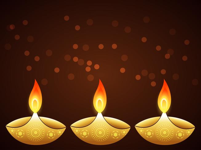 elegante saludo de diwali vector