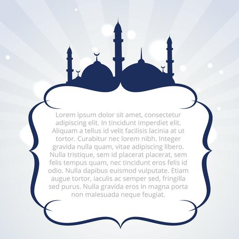 islamic background design vector