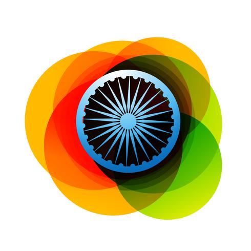 diseño del vector bandera india