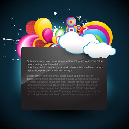 cloud background vector