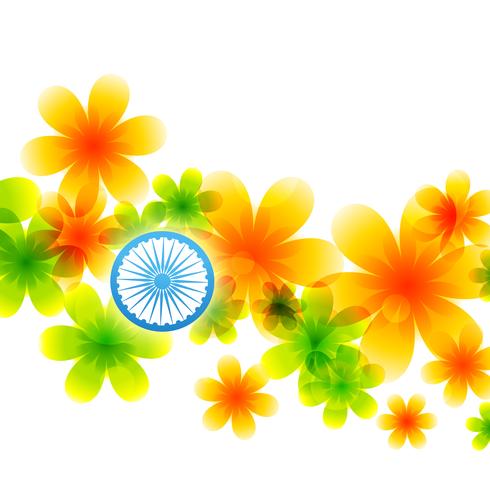 diseño de la bandera india vector