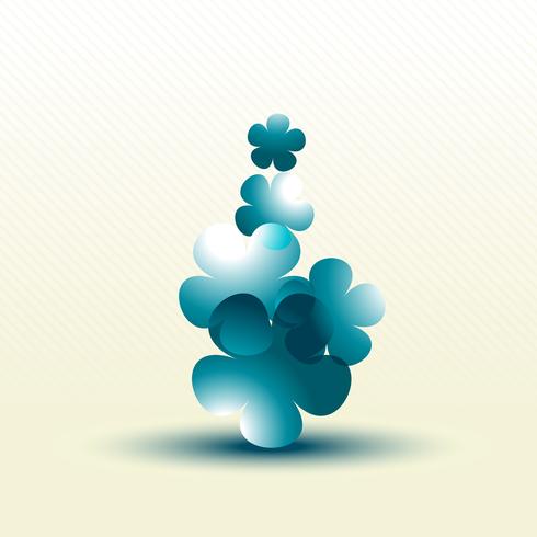 abstract flower art vector