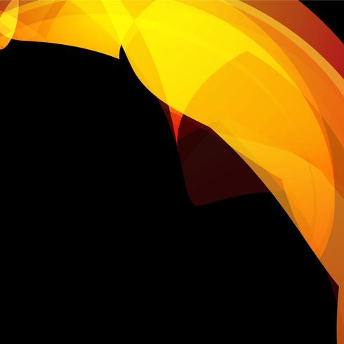 yellow wave style background vector