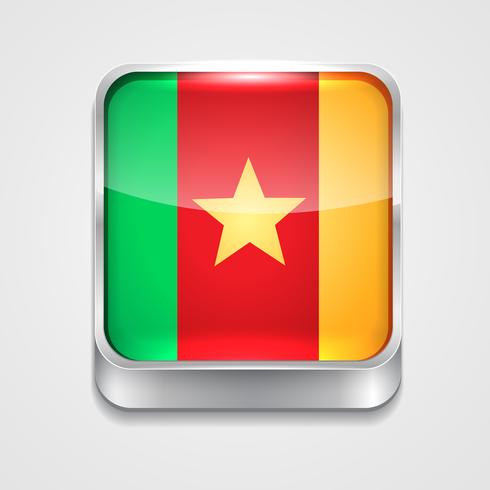 flag of cameroon vector