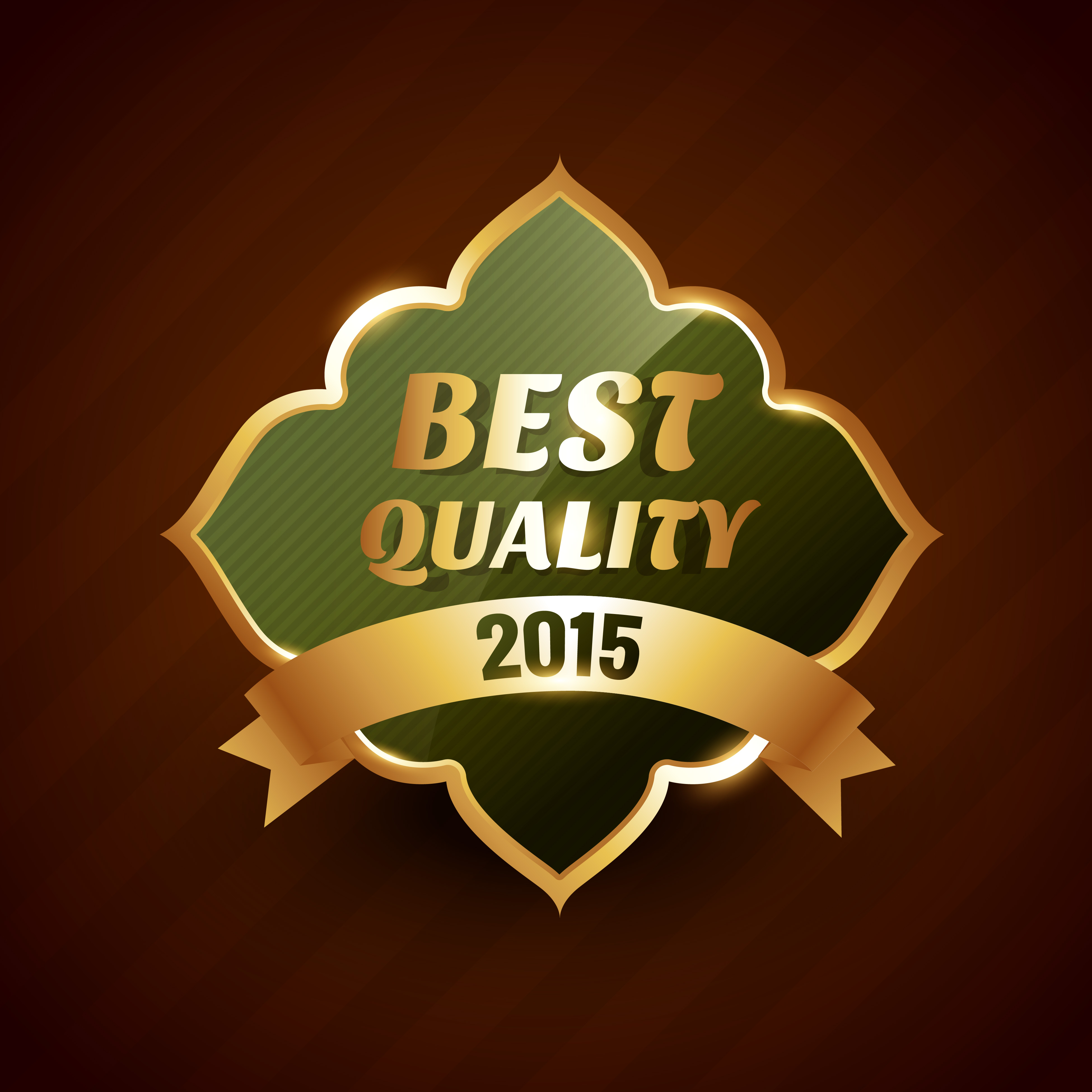 Download best quality of 2015 golden label badge design symbol ...