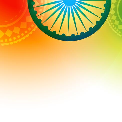 bandera india con estilo vector