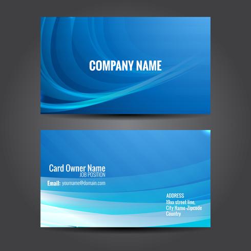 attractive business card template vector