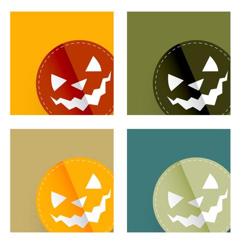 halloween card design vector