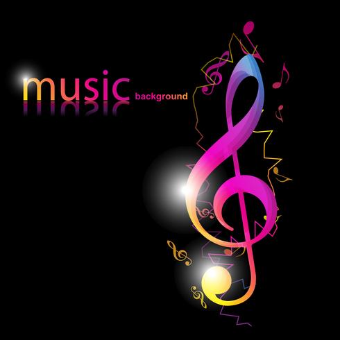 stylish music design vector