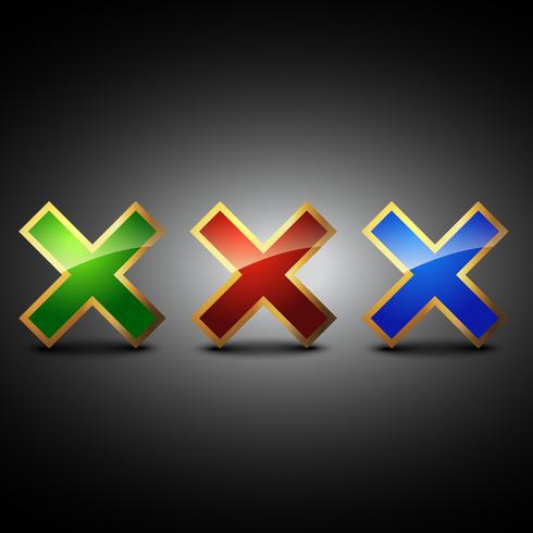 cross symbol vector icon