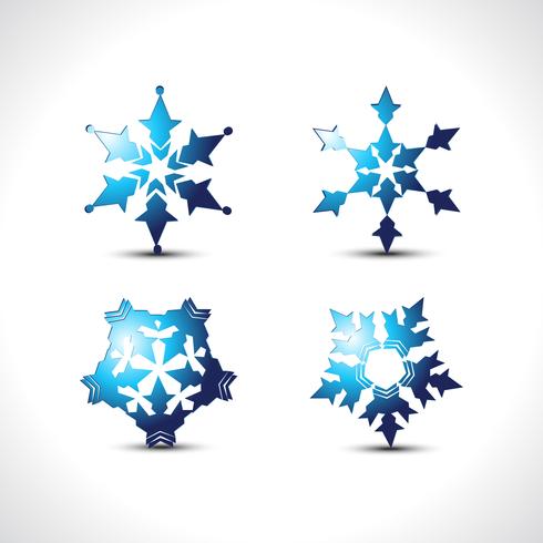 vector snow flakes