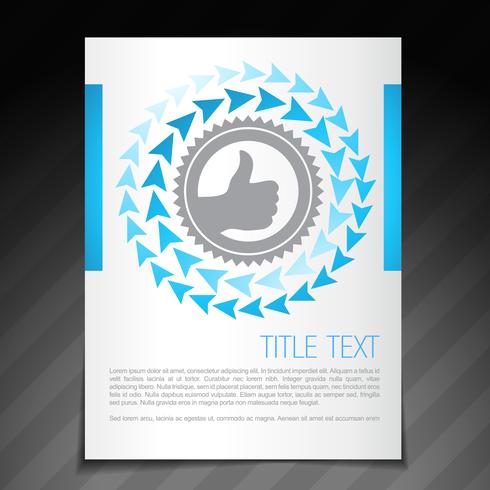 achievement flyer brochure poster template design vector