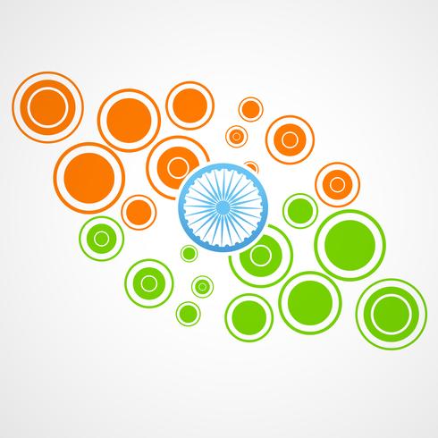 diseño de la bandera india vector