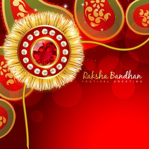 beautiful rakhi background vector