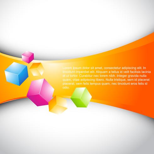 vector 3d stylish cubes