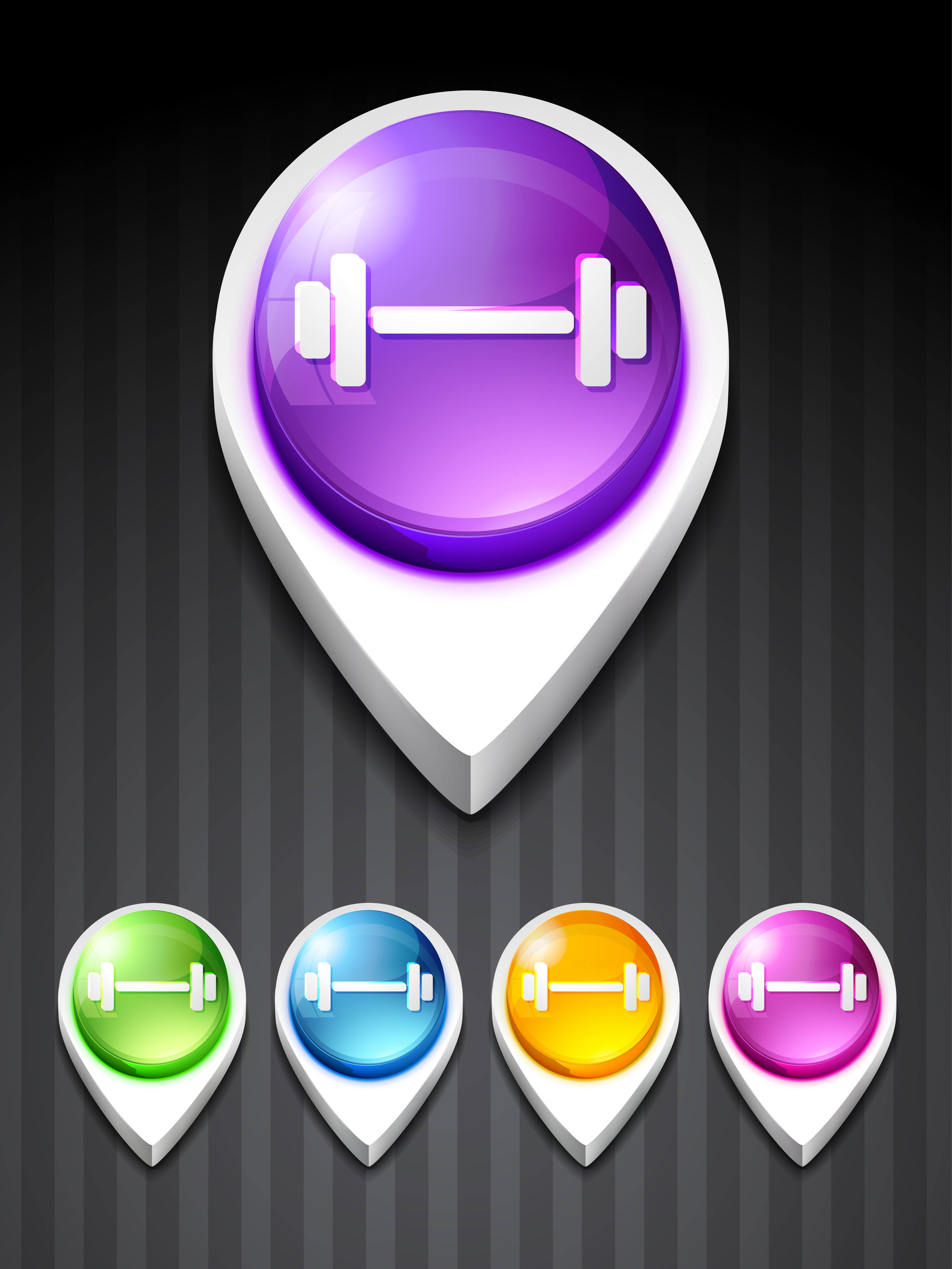 gym icon 220602 Vector Art at Vecteezy