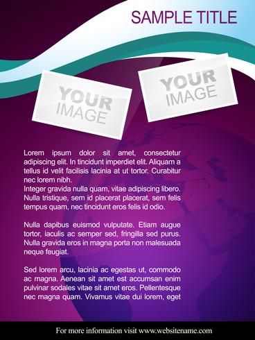 abstract brochure design vector