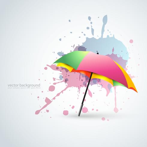 paraguas de colores vector