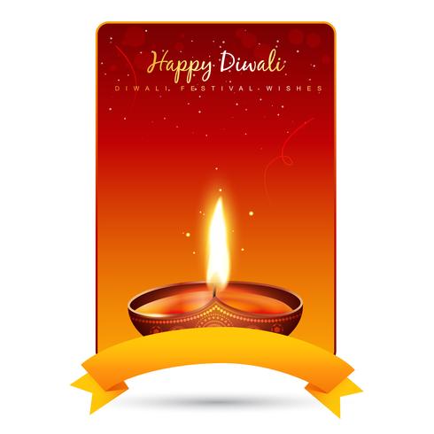 diwali diya fondo vector