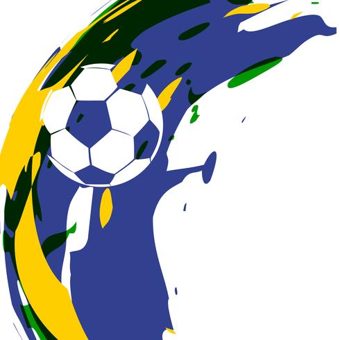 diseño de fútbol abstracto vector