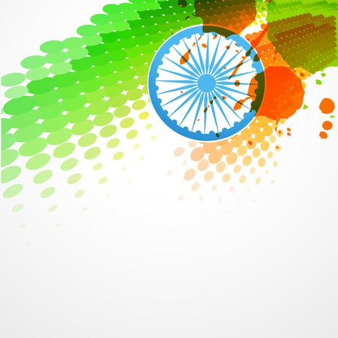 diseño de la bandera India vector