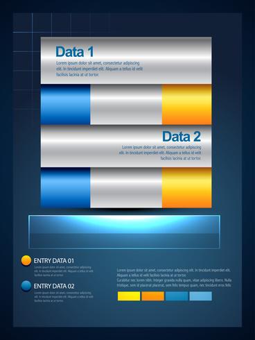 diseño de plantilla de infografía vector