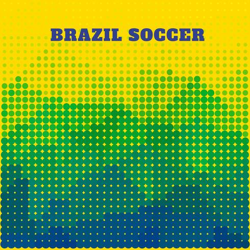 diseño de fútbol de brasil vector