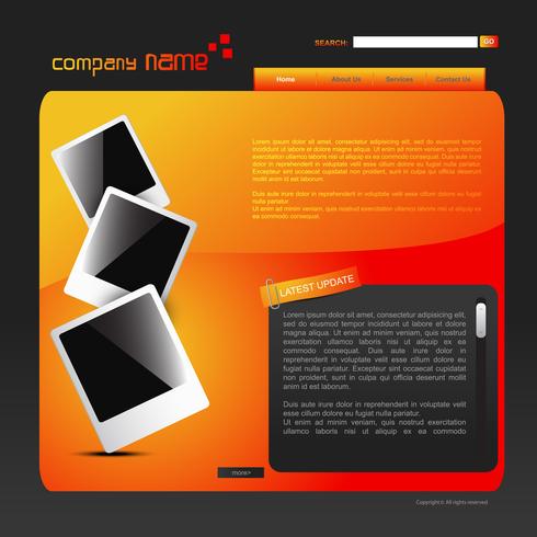 web template vector