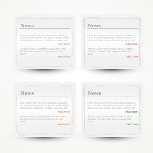 web elements set vector