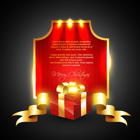 christmas label vector