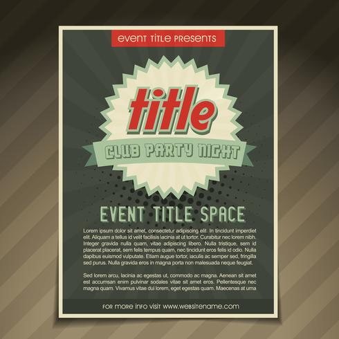 event flyer design vector